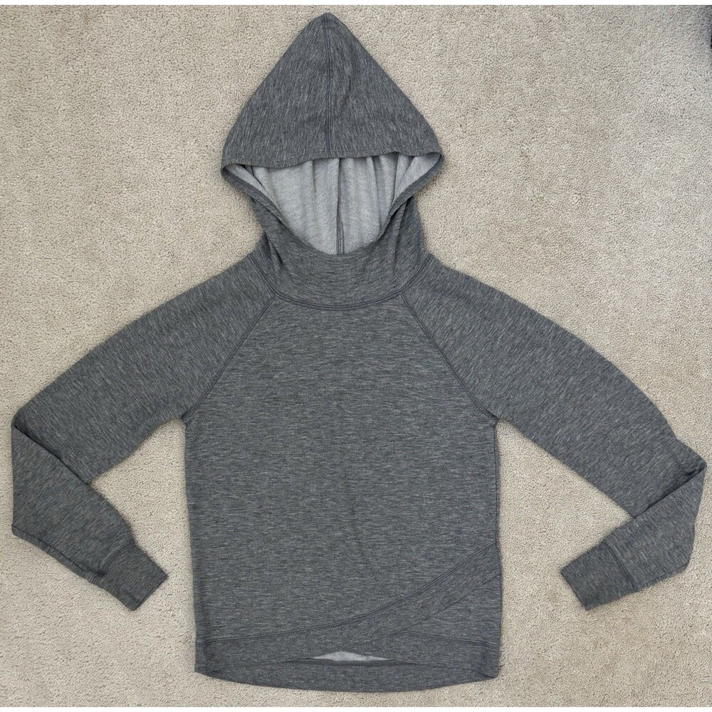 Danskin Girls 10/12 Gray Crossover Hoodie